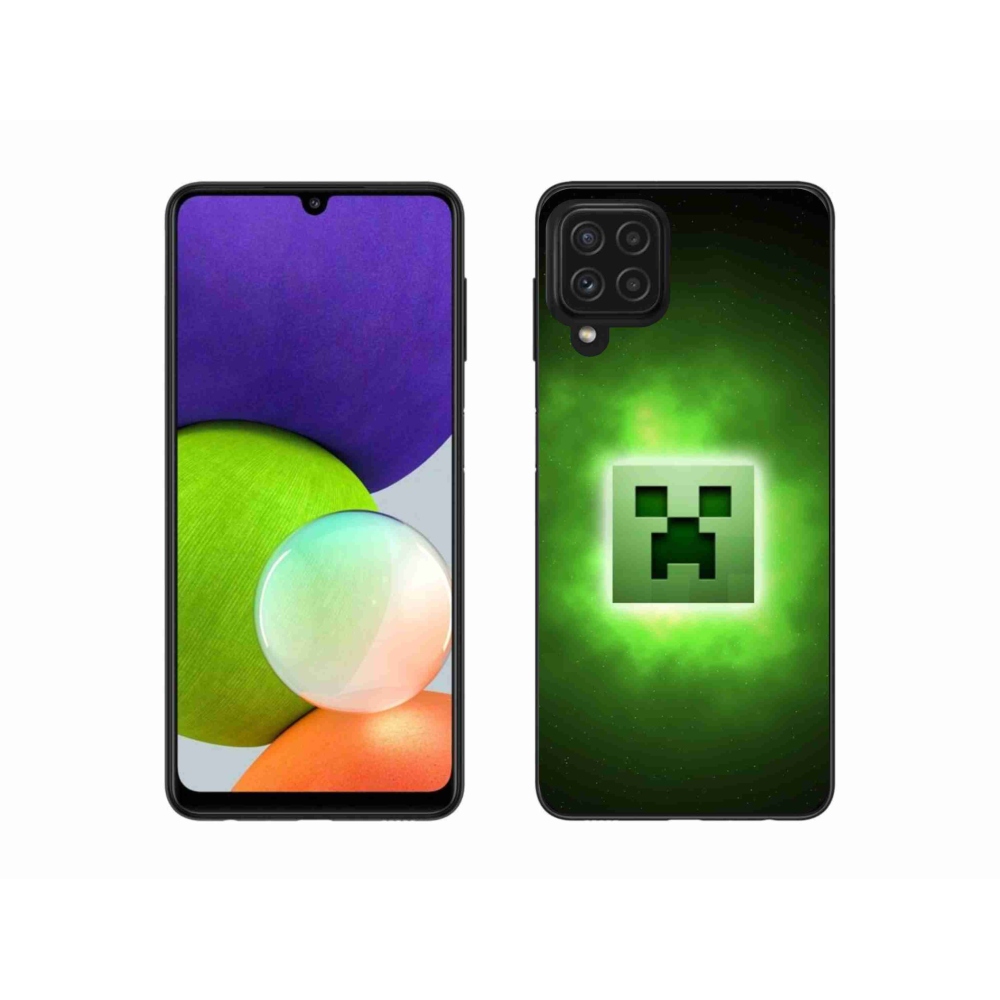 Gelový kryt mmCase na Samsung Galaxy A22 4G - minecraft