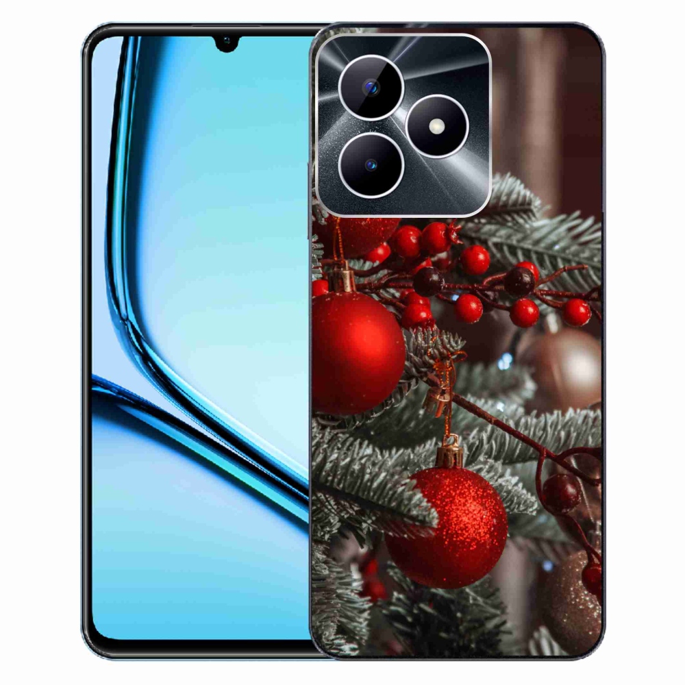 Gelový kryt mmCase na Realme Note 50 - vánoční ozdoby 2