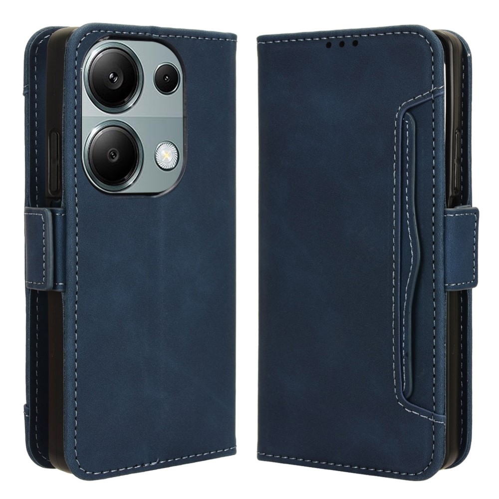 Cards knížkové pouzdro na Xiaomi Redmi Note 14S/Note 13 Pro 4G/Poco M6 Pro - modré
