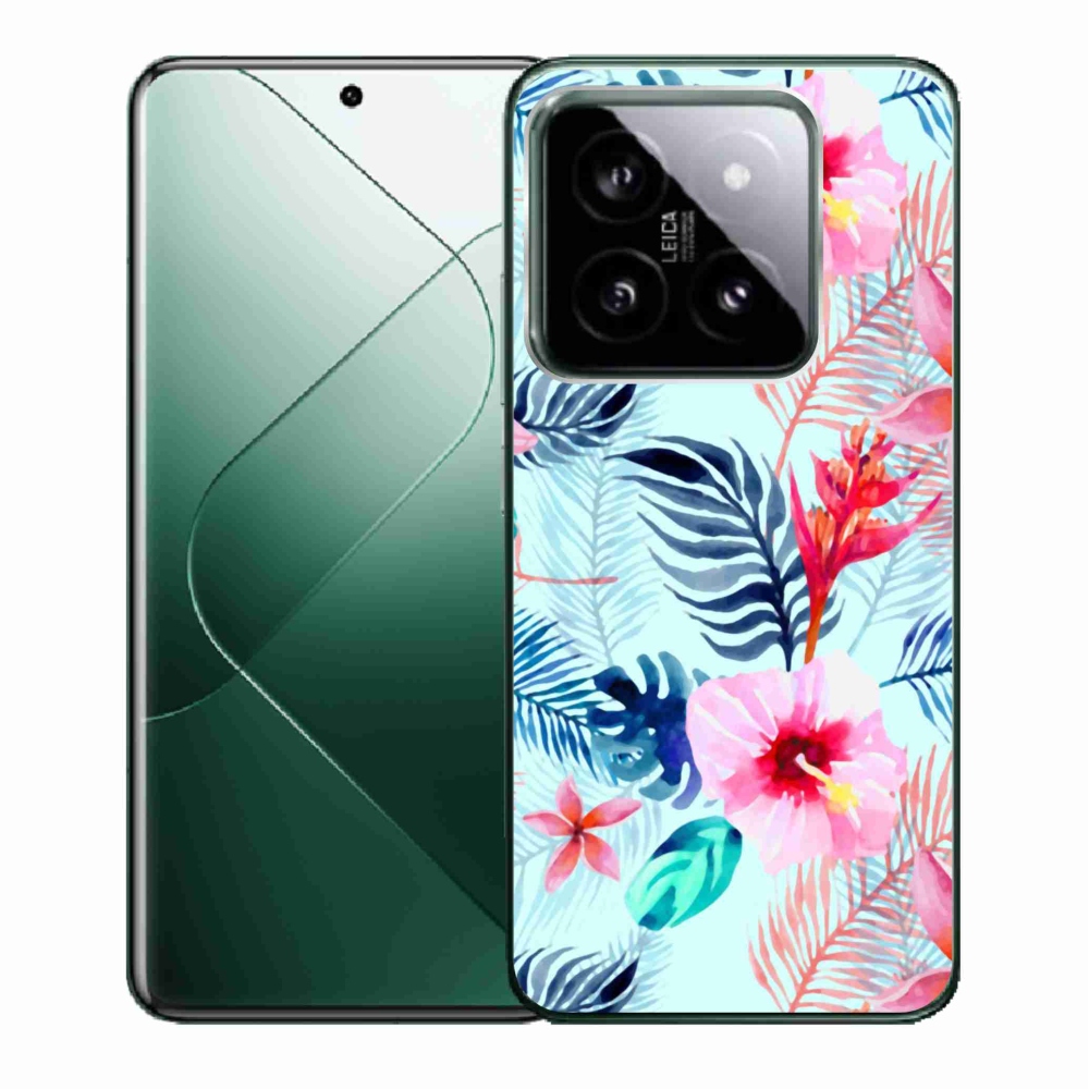 Gelový kryt mmCase na Xiaomi 14 - květiny