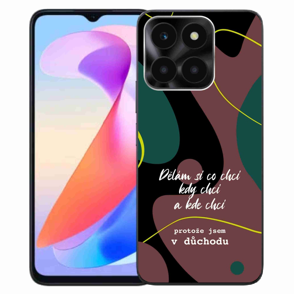 Gelový kryt mmCase na Honor X6a - vtipný text 10 černé pozadí