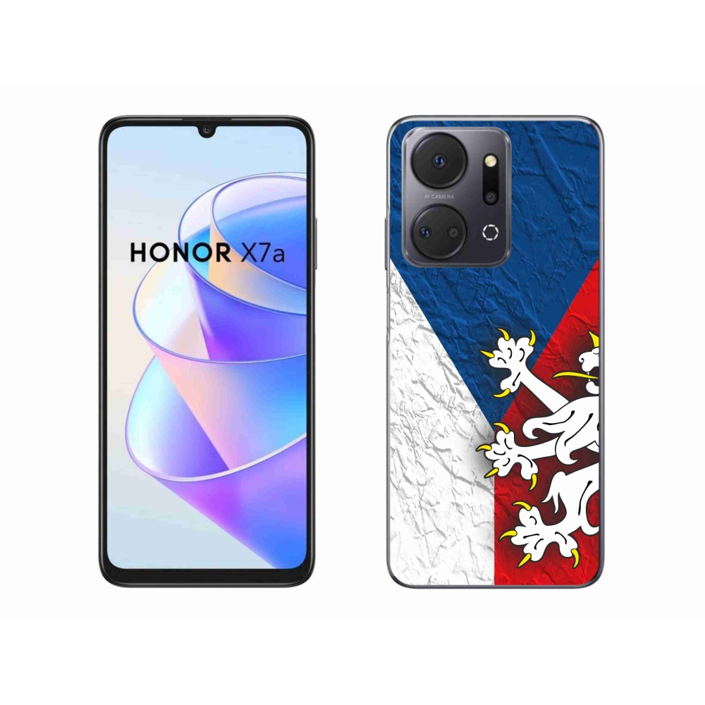 Gelový kryt mmCase na Honor X7a - česká vlajka 1