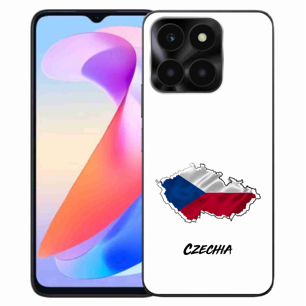 Gelový kryt mmCase na Honor X6a - Czechia bílé pozadí