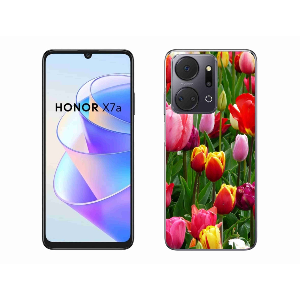 Gelový kryt mmCase na Honor X7a - tulipány