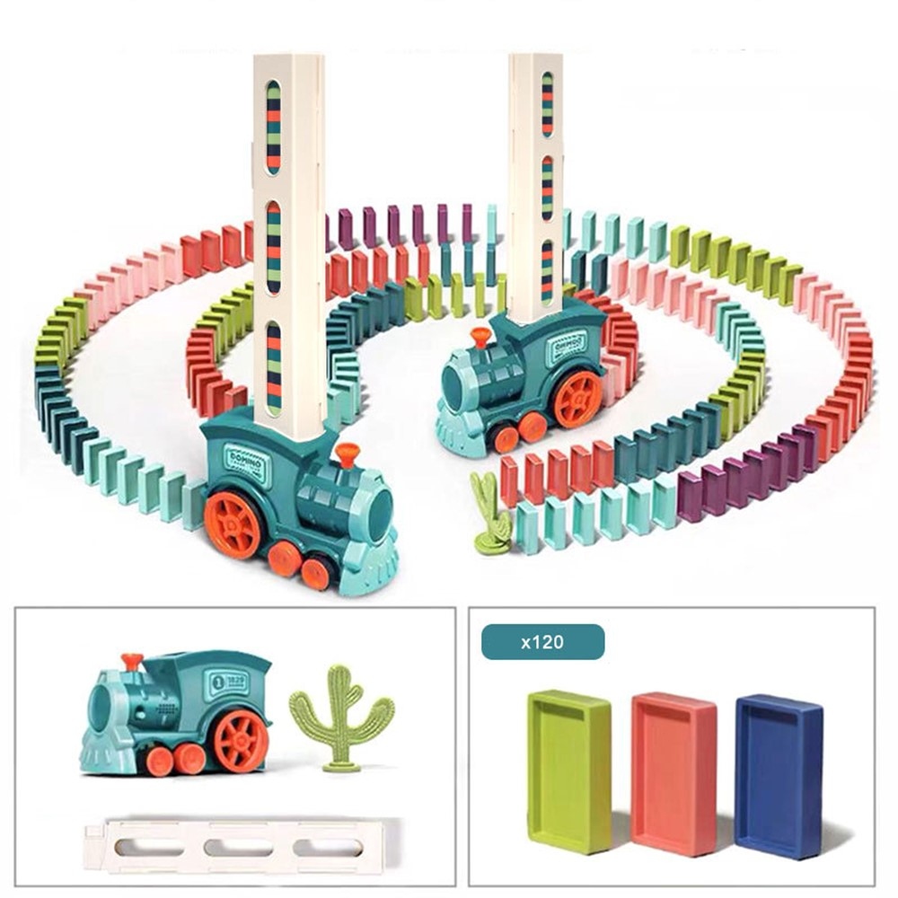 Elektrická domino mašinka s automatickým pokládáním kostek – 120 ks