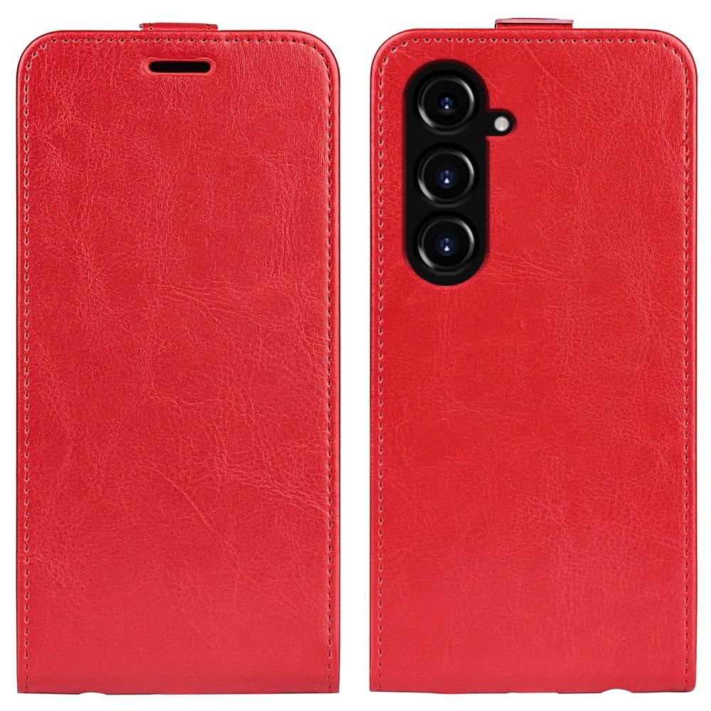 Vertical knížkové pouzdro na Samsung Galaxy S23 FE - červené