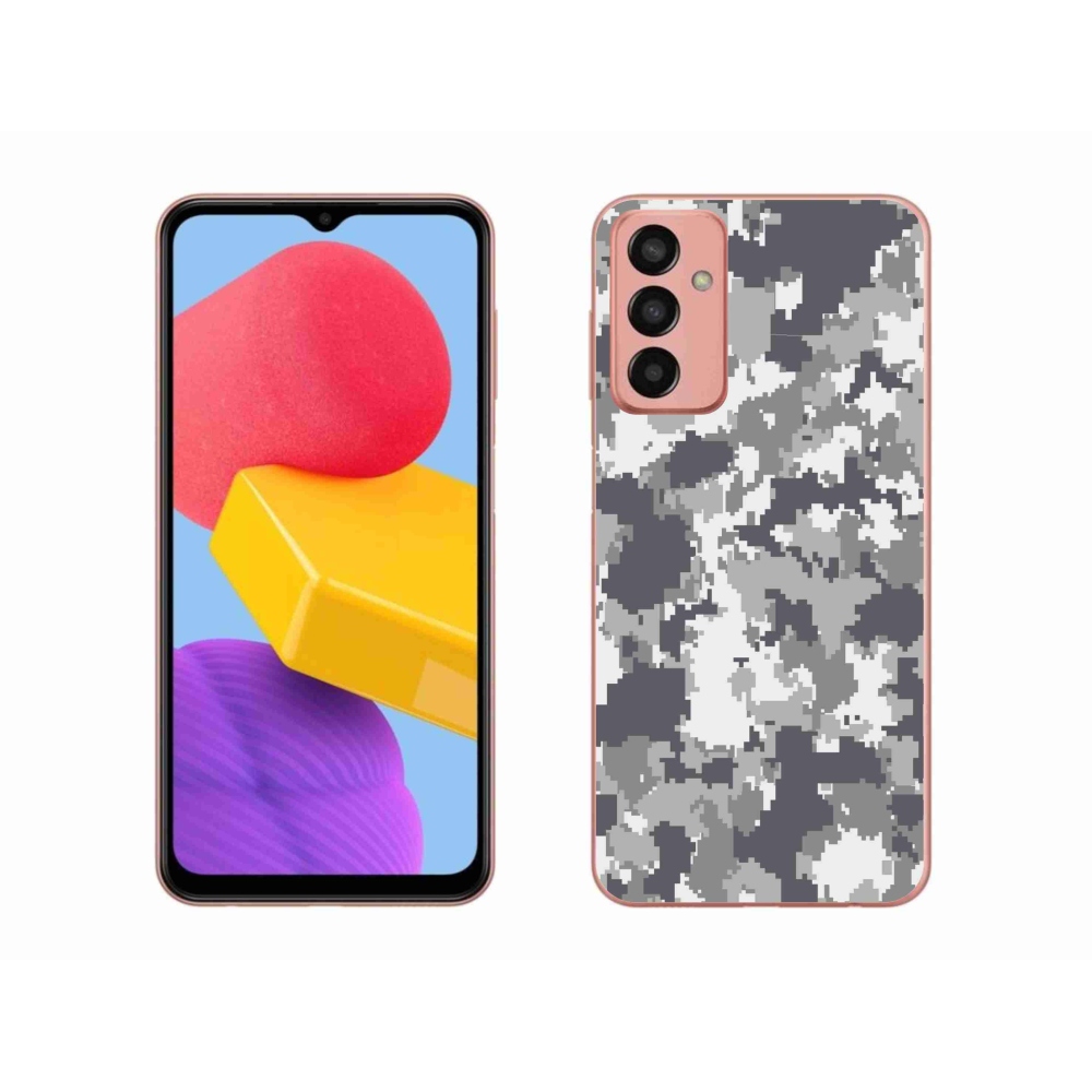 Gelový kryt mmCase na Samsung Galaxy M13 - maskáčový vzor 2