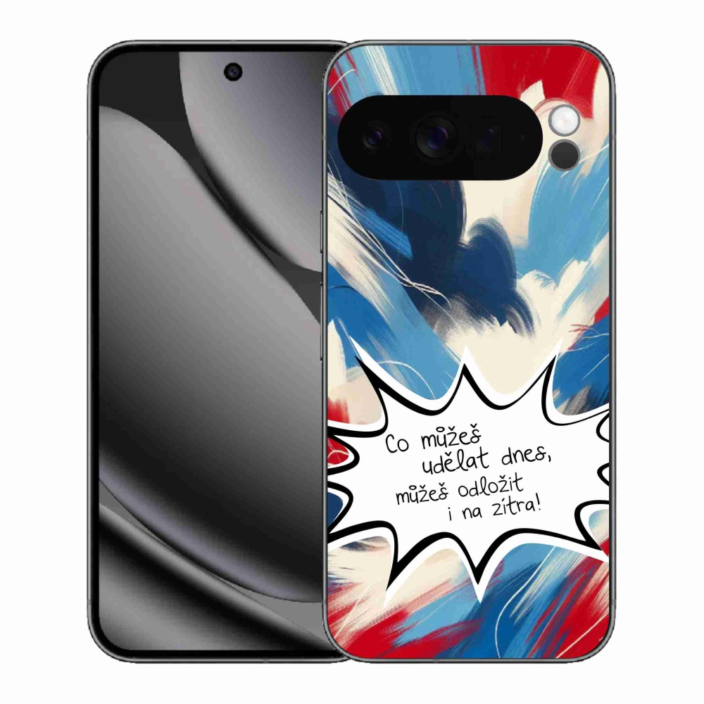 Gelový kryt mmCase na Google Pixel 10 Pro XL - vtipný text 9 bílé pozadí