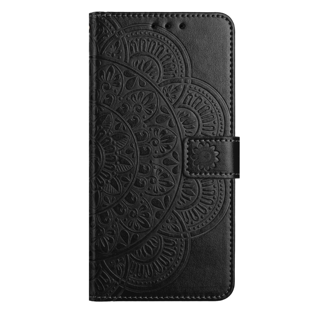 Mandala knížkové pouzdro na Xiaomi Redmi 13C 5G - černé