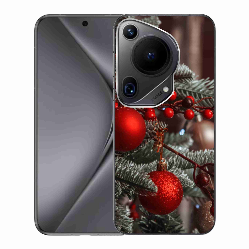 Gelový kryt mmCase na Huawei Pura 70 Ultra - vánoční ozdoby 2