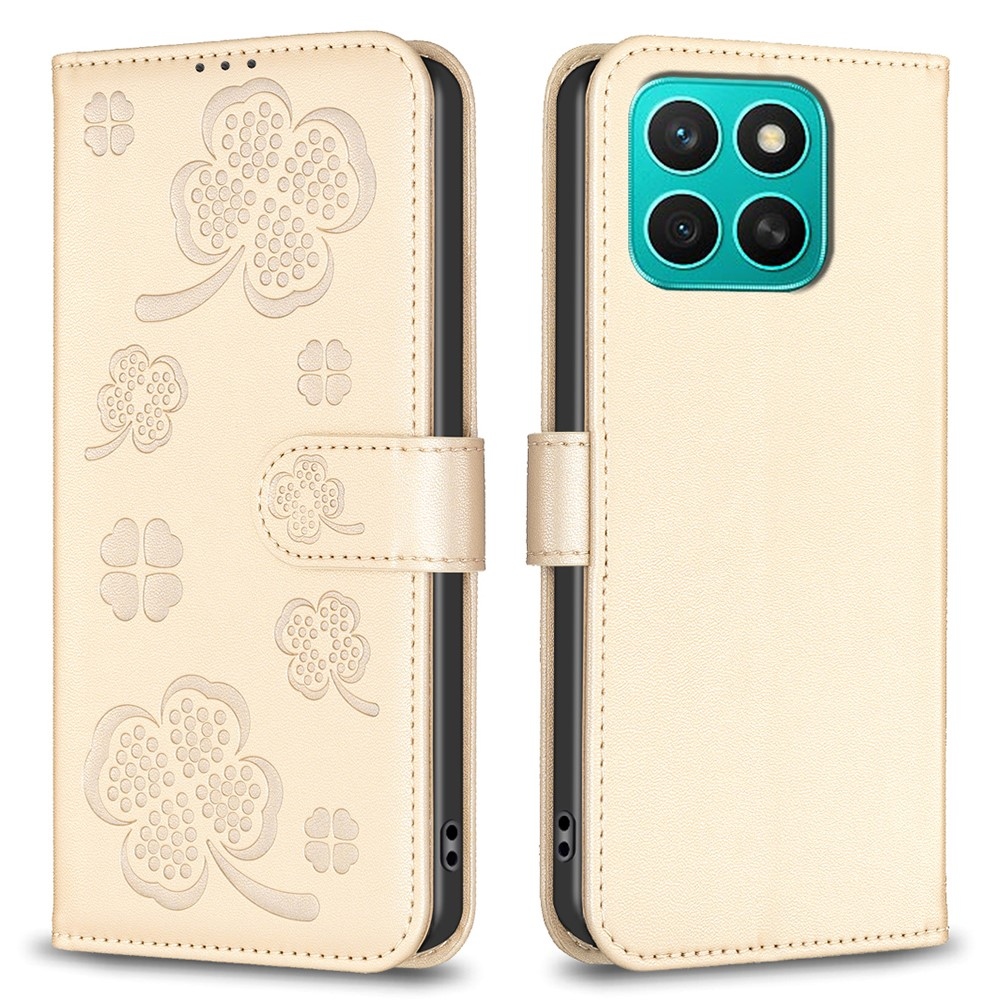 Clover knížkové pouzdro na Honor X8c - zlaté