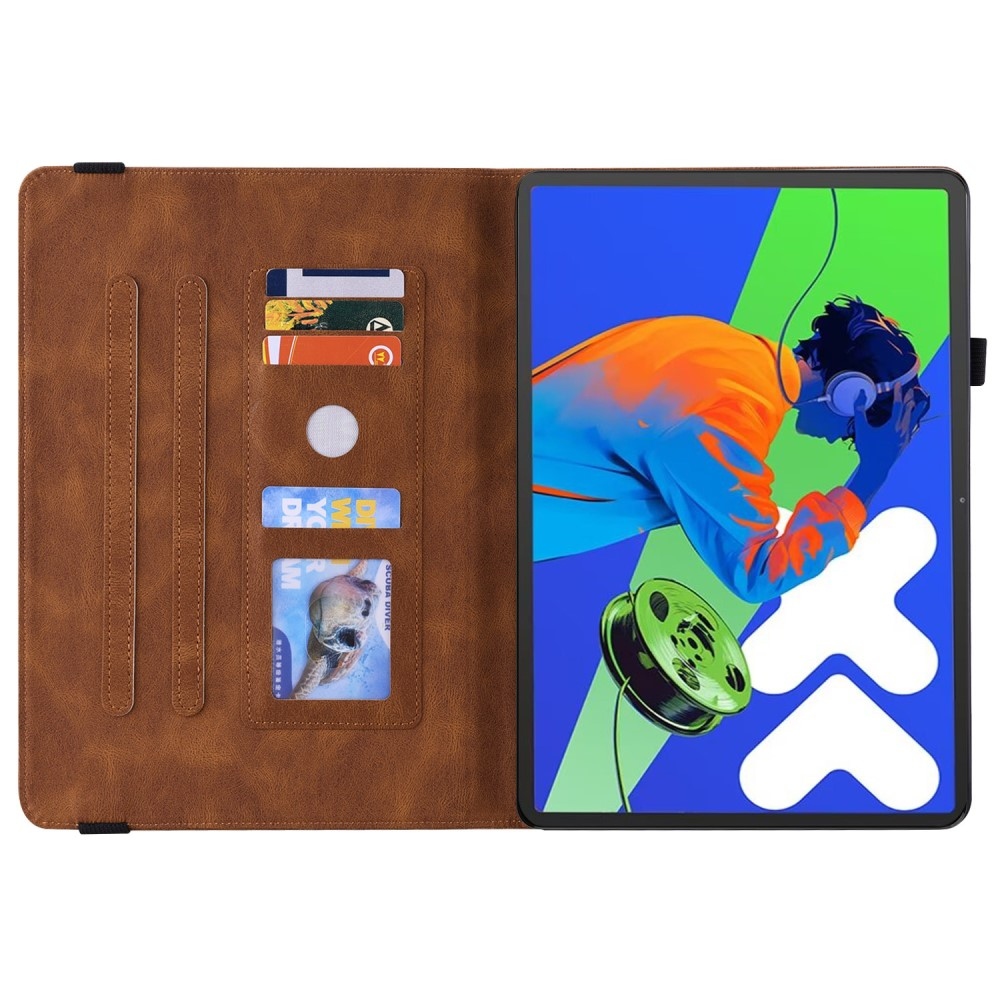 Butterfly zavírací pouzdro na tablet Lenovo Idea Tab Pro 12.7 - hnědé