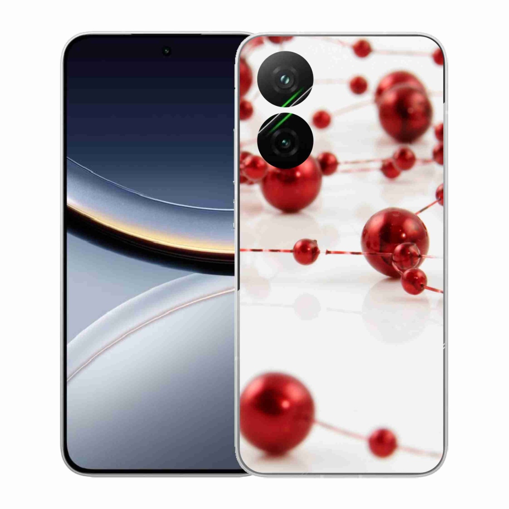 Gelový kryt mmCase na Xiaomi Poco F7 5G - vánoční řetěz