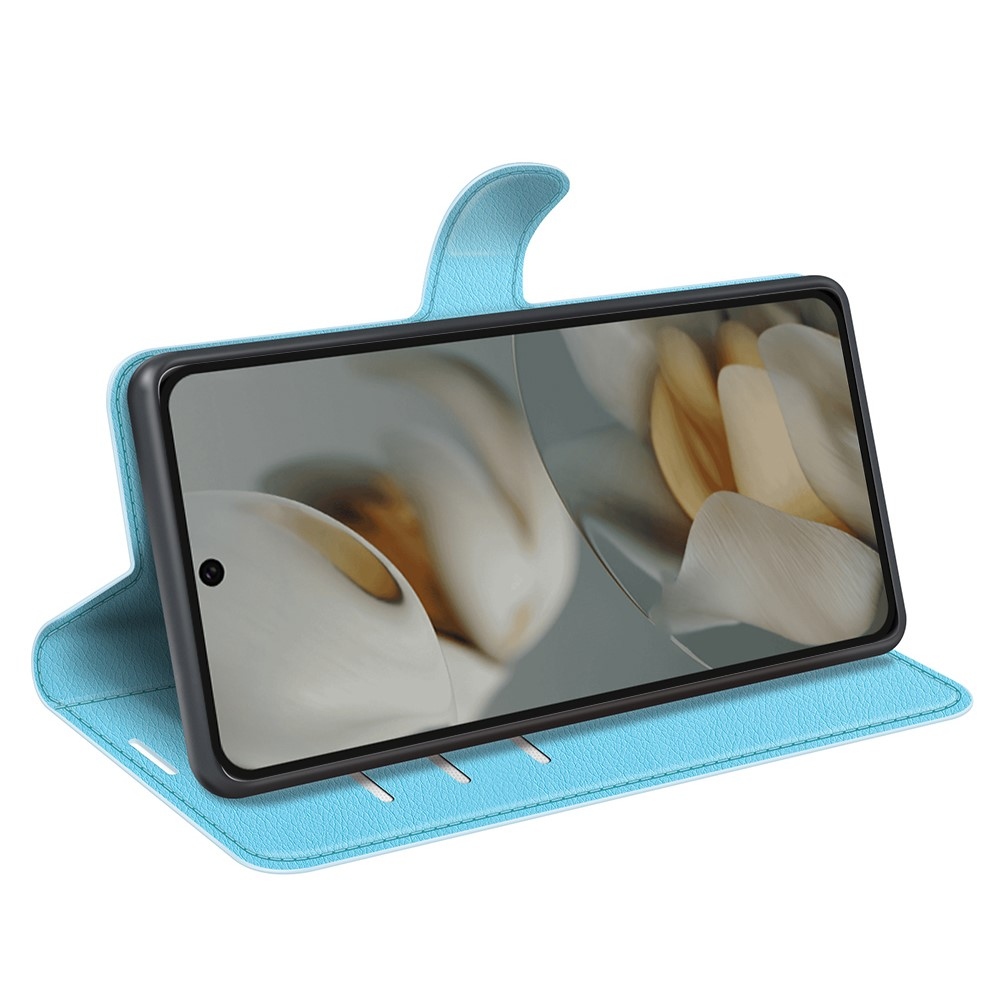Litchi knížkové pouzdro na Google Pixel 10 Pro XL - modré