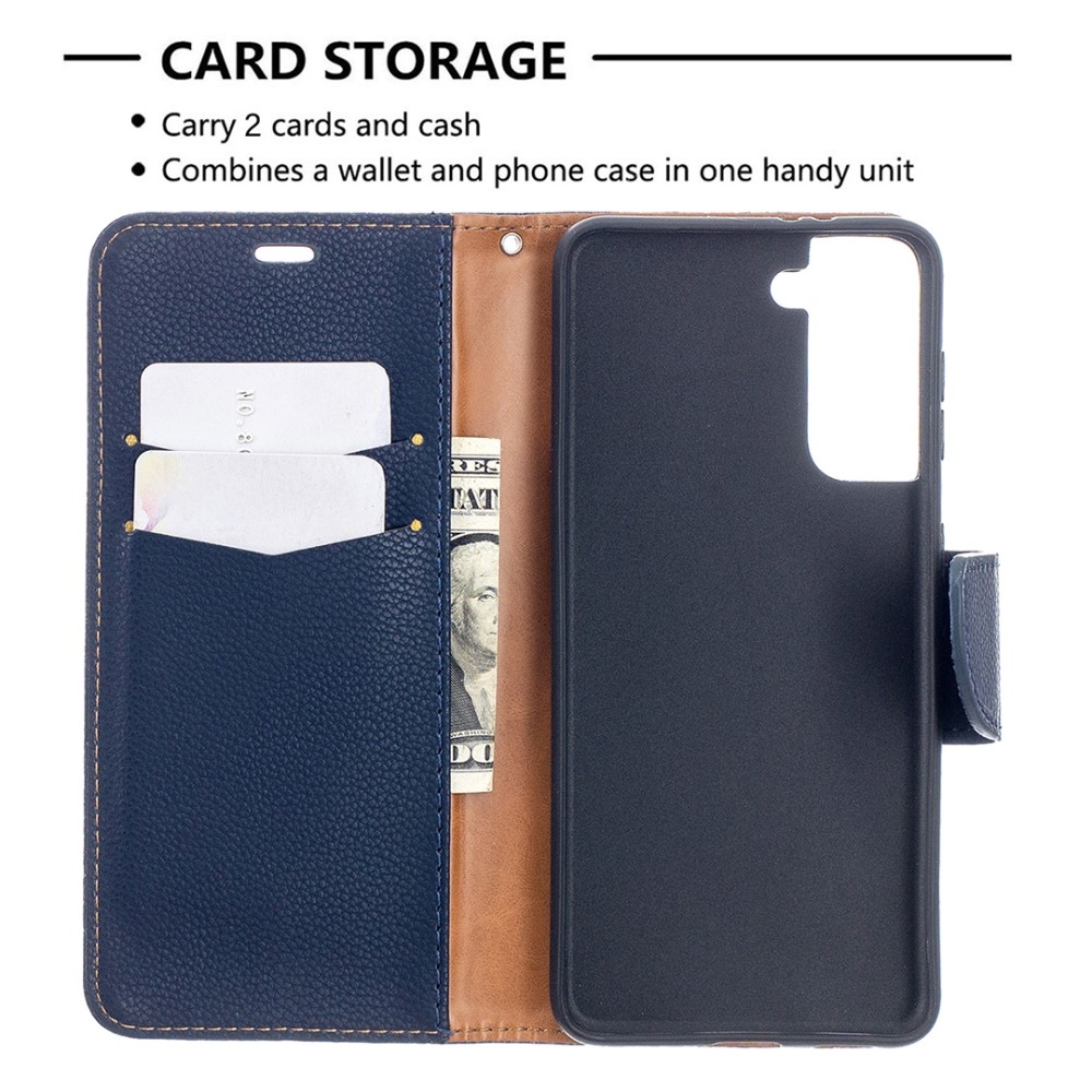 Wallet knížkové pouzdro na Samsung Galaxy S21 - modré