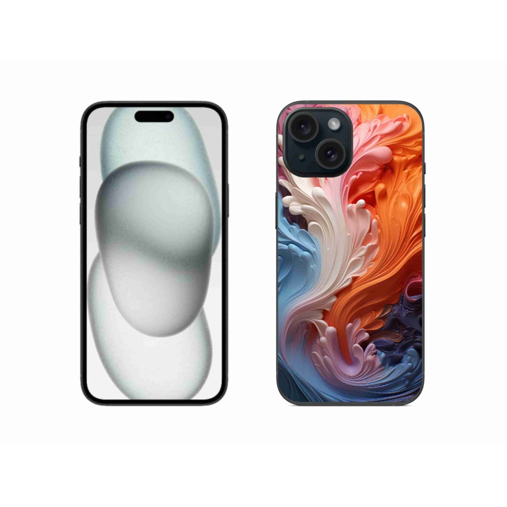 Gelový kryt mmCase na iPhone 15 - abstraktní motiv 8