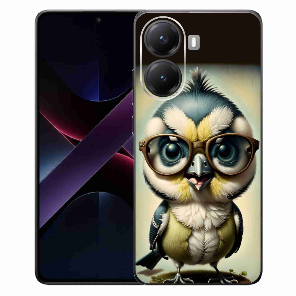 Gelový kryt mmCase na Xiaomi Poco X7 Pro 5G - mládě s brýlemi