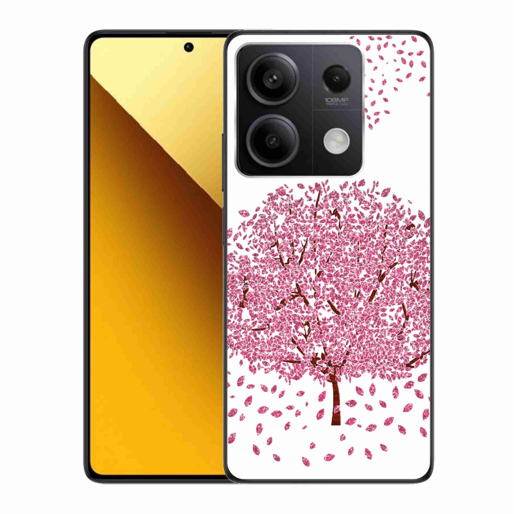 Gelový kryt mmCase na Xiaomi Redmi Note 13 5G - kreslený strom s listy