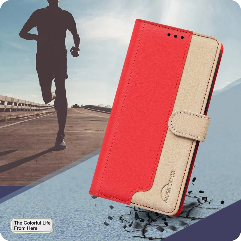 BNF DUO knížkové pouzdro na Xiaomi 15 - červené