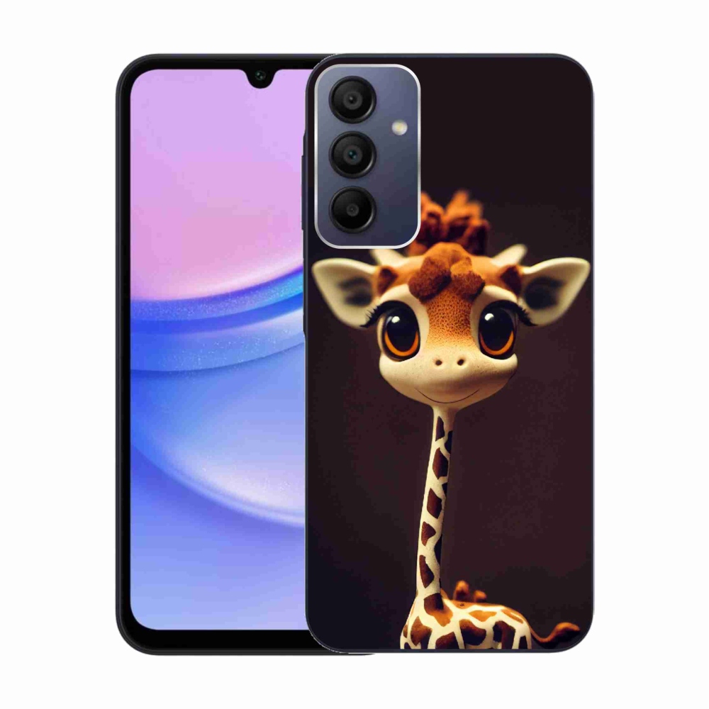 Gelový kryt mmCase na Samsung Galaxy A15 4G/5G - malá žirafa