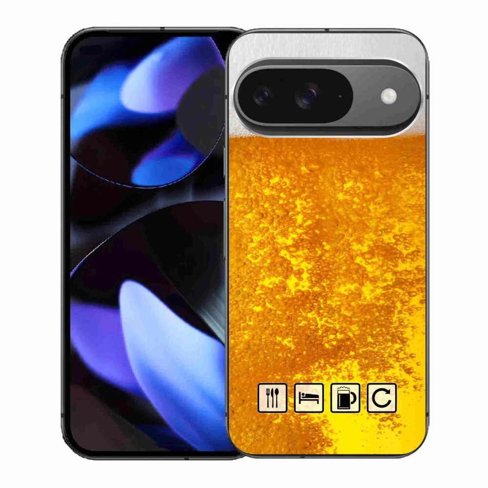 Gelový kryt mmCase na Google Pixel 9/9 Pro - pivní motiv 3