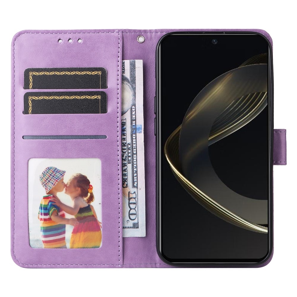 Sunflower knížkové pouzdro na Huawei Nova 12 SE - fialové
