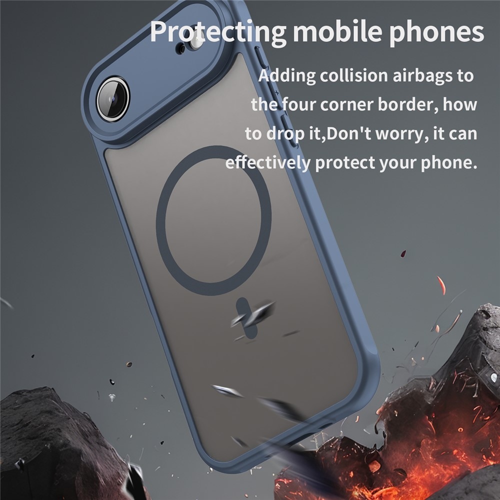 Case matný gelový obal s MagSafe na iPhone 17 Air - modrý