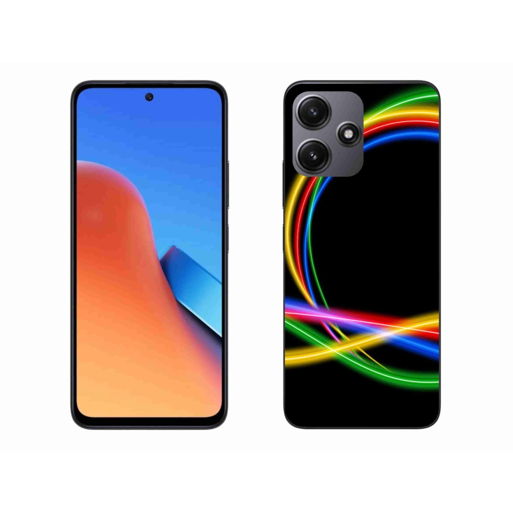 Gelový obal mmCase na Xiaomi Redmi 12 5G - neonové kruhy