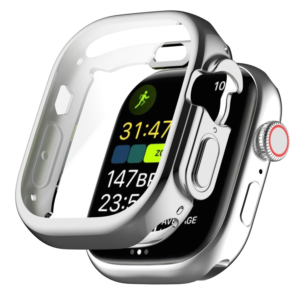 Soft nasazovací gelové ochranné pouzdro pro Apple Watch Ultra/Ultra 2 49 mm - stříbrné