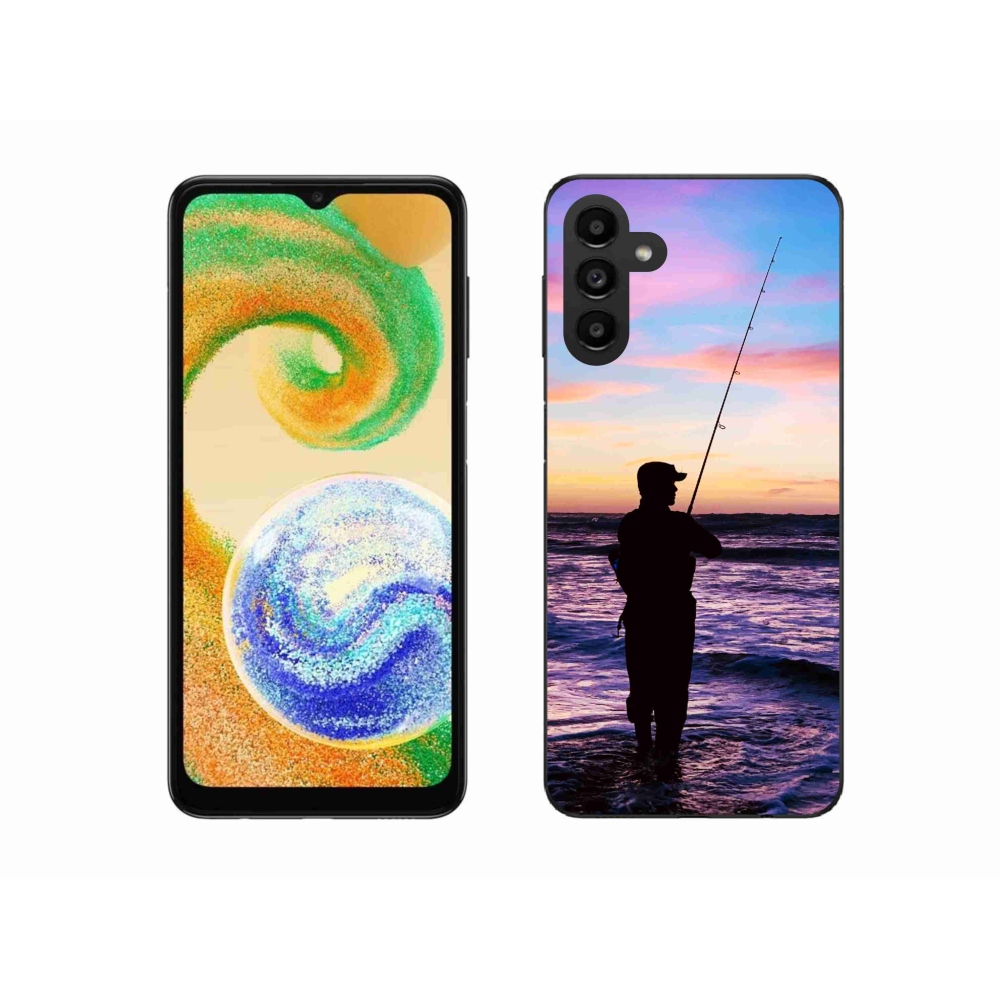 Gelový kryt mmCase na Samsung Galaxy A04s (164.7x76.7x9.1mm) - rybaření 1