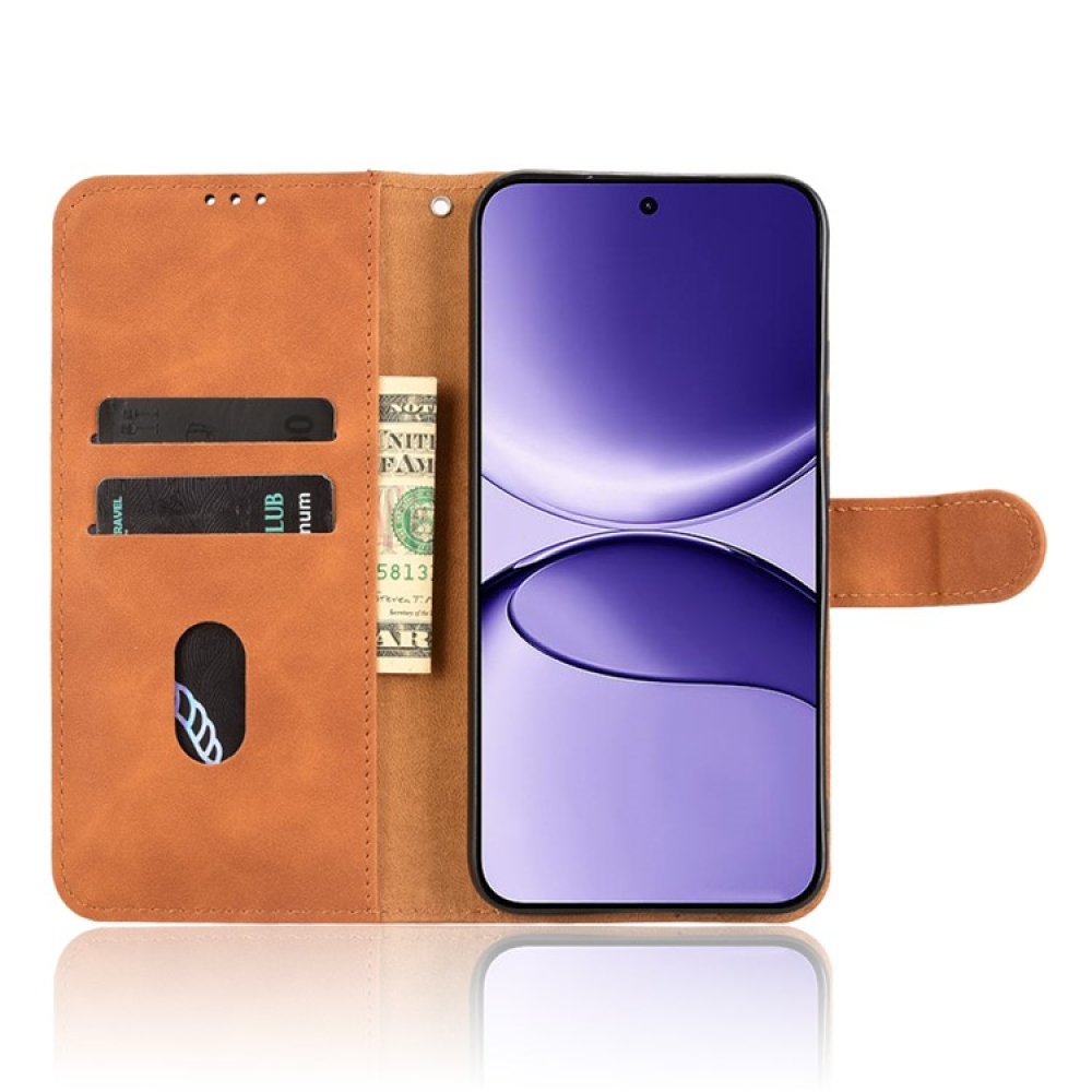 Feel knížkové pouzdro na Xiaomi Poco F7 5G - hnědé