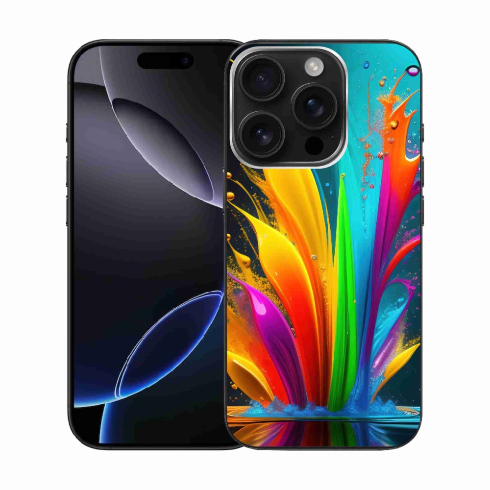 Gelový kryt mmCase na iPhone 16 Pro - abstraktní motiv 1