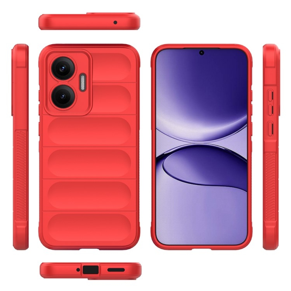 Rugg odolný gelový obal na Xiaomi Poco F7 5G - červený