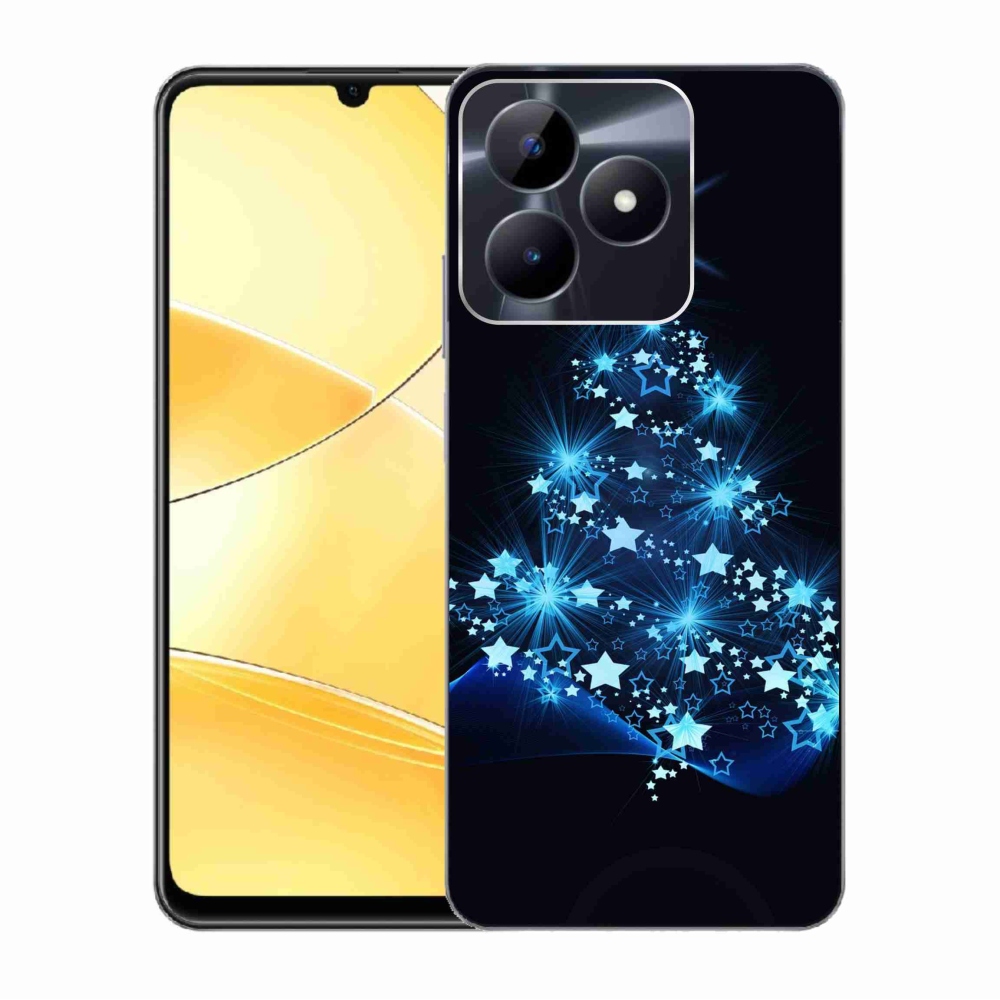 Gelový kryt mmCase na Realme C51/C53 - vánoční stromek