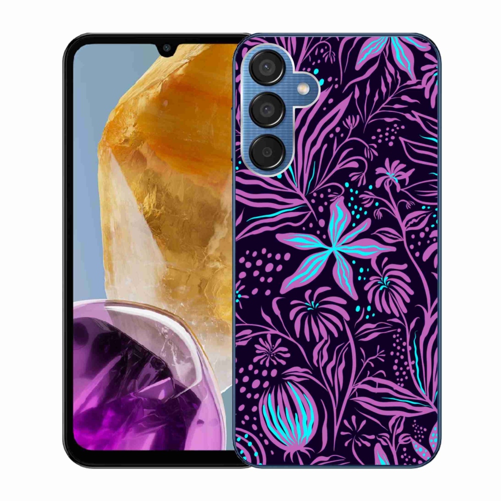 Gelový kryt mmCase na Samsung Galaxy M15 5G - květiny 2