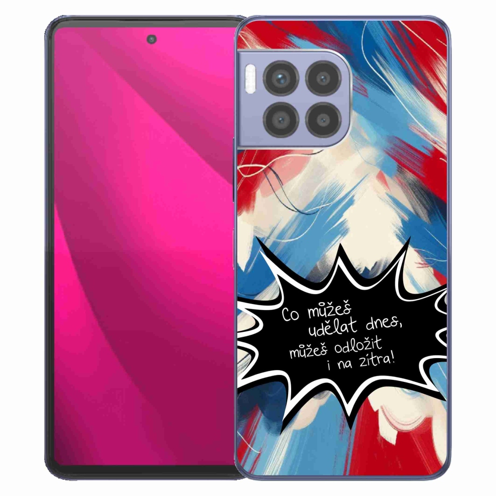 Gelový kryt mmCase na T-Mobile T Phone 2 Pro - vtipný text 9 černé pozadí