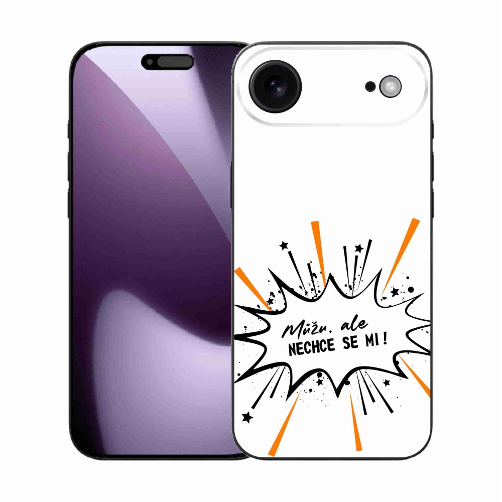 Gelový kryt mmCase na iPhone 17 Air - vtipný text 11 bílé pozadí
