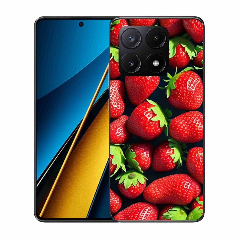 Gelový kryt mmCase na Xiaomi Poco X6 Pro 5G - jahody