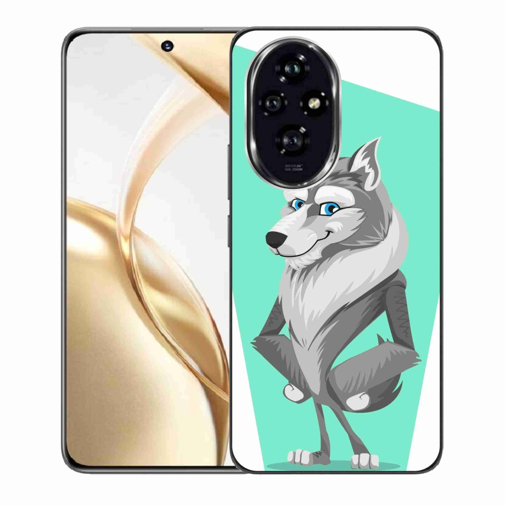 Gelový kryt mmCase na Honor 200 5G - kreslený vlk