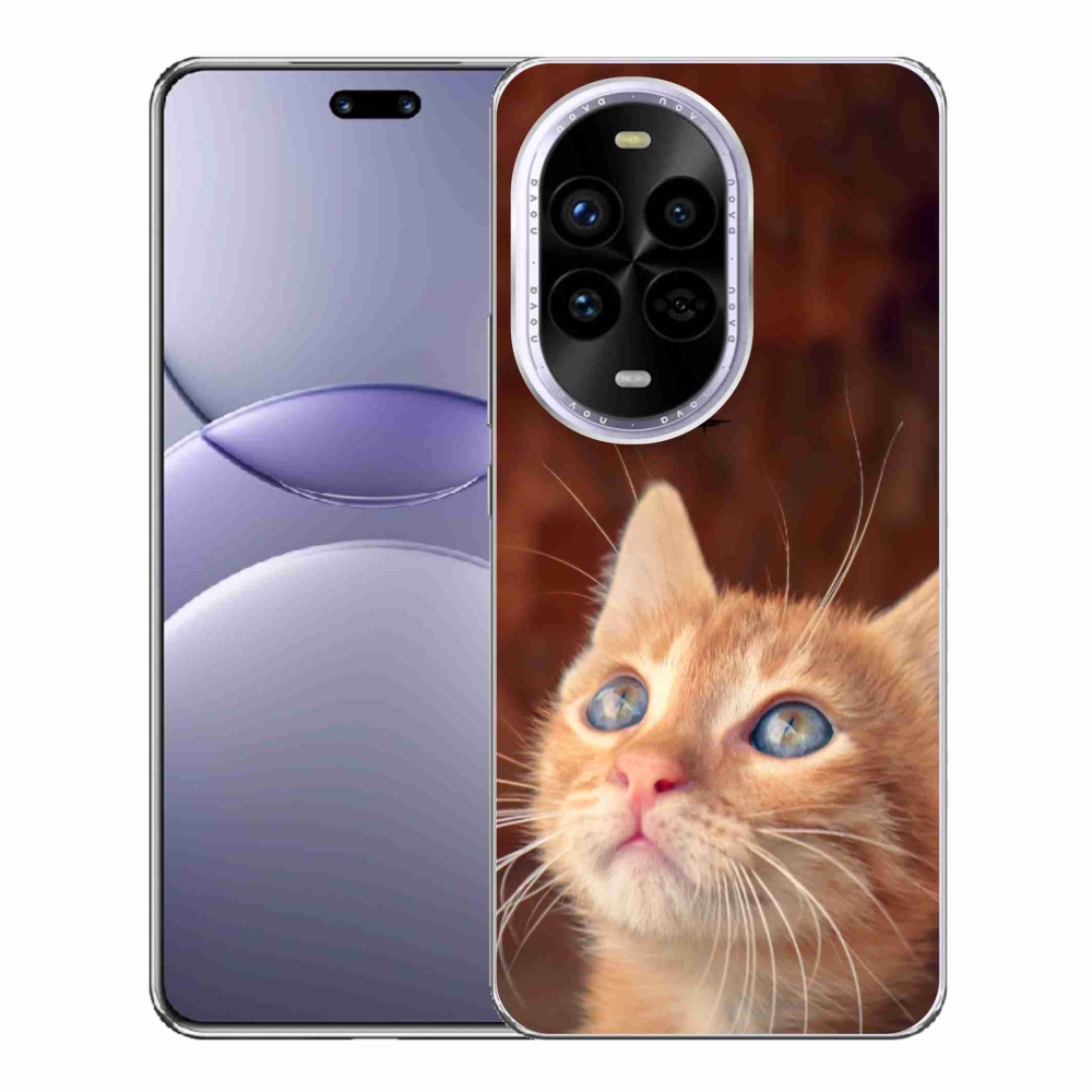 Gelový kryt mmCase na Huawei Nova 13 Pro 5G - motýl a kotě
