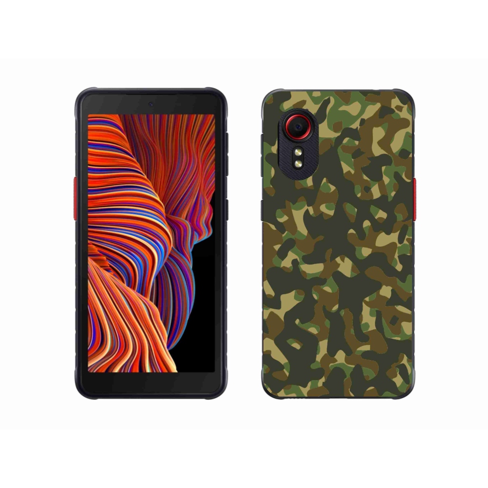 Gelový kryt mmCase na Samsung Galaxy Xcover 5 - maskáčový vzor 1
