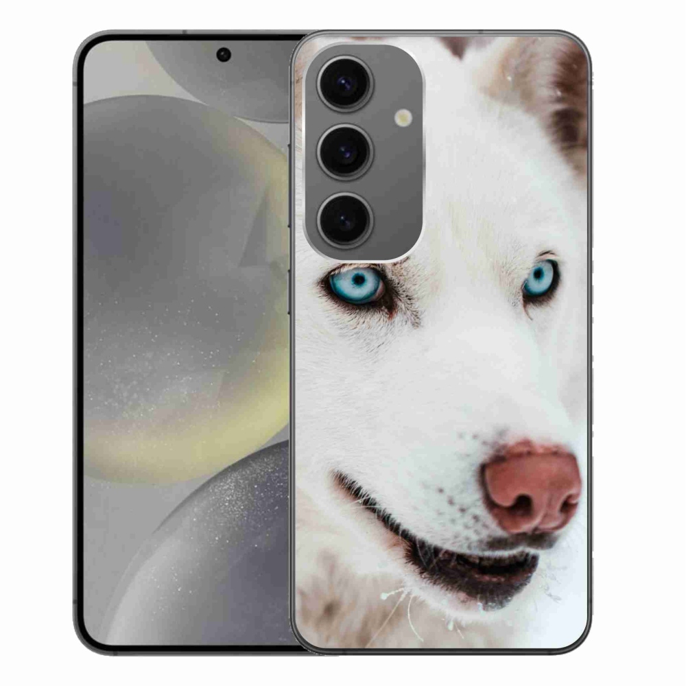 Gelový obal mmCase na Samsung Galaxy S24+ - psí pohled