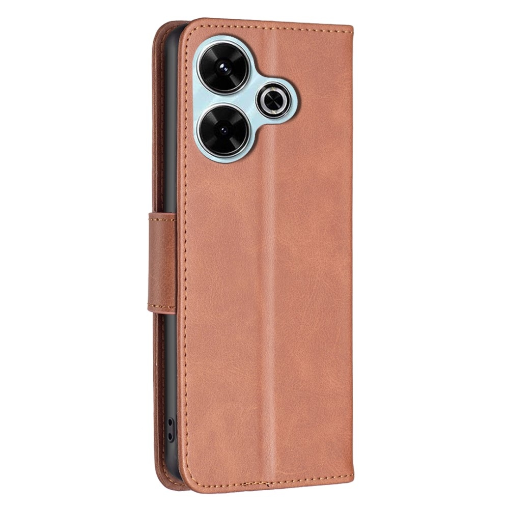 Case knížkové pouzdro na Xiaomi Redmi 13 4G/Poco M6 4G - hnědé