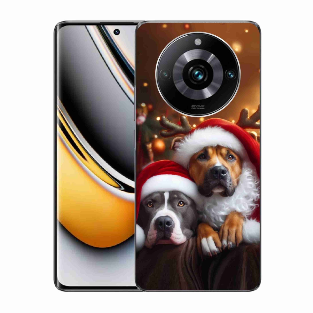 Gelový kryt mmCase na Realme 11 Pro/11 Pro+ - vánoční psi
