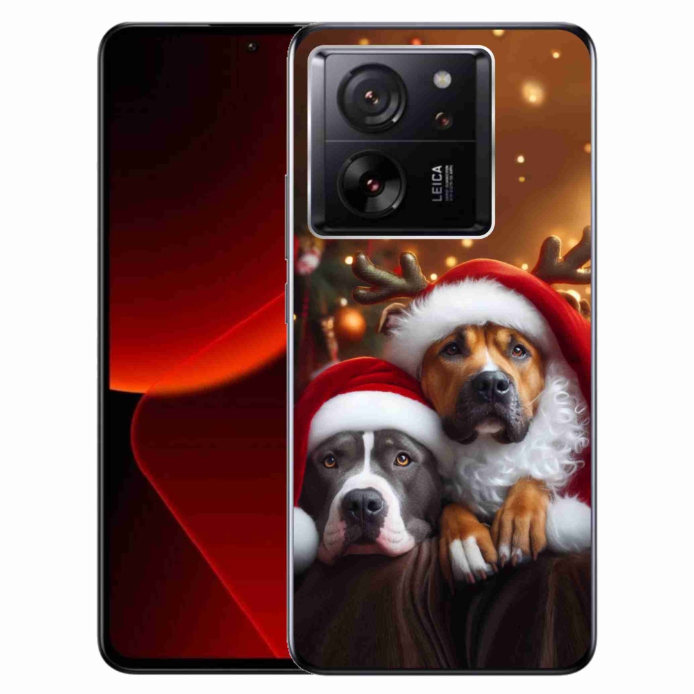 Gelový kryt mmCase na Xiaomi 13T/13T Pro - vánoční psi