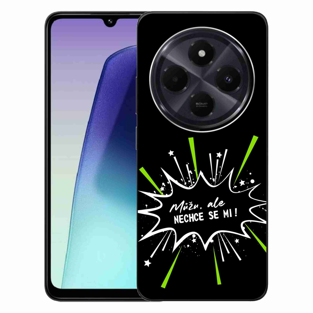 Gelový kryt mmCase na Xiaomi Redmi 14C/Poco C75 - vtipný text 11 černé pozadí
