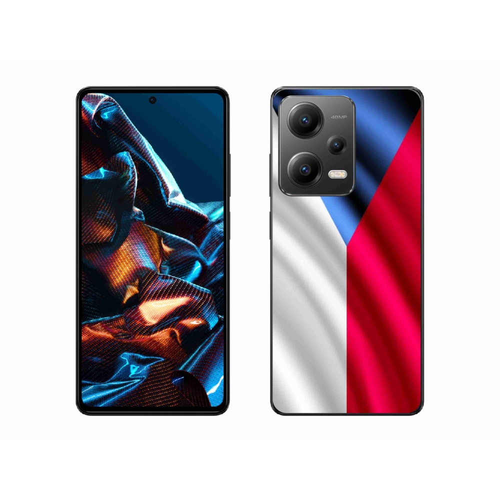 Gelový kryt mmCase na mobil Xiaomi Redmi Note 12 Pro 5G - česká vlajka