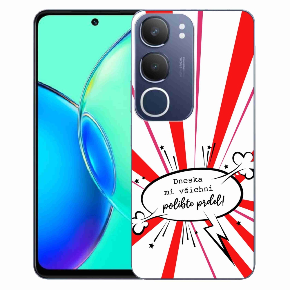 Gelový kryt mmCase na Vivo Y19s - vtipný text 15 bílé pozadí