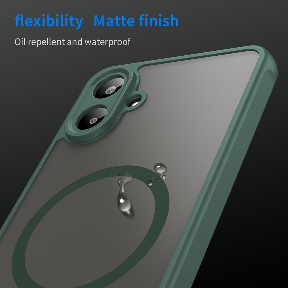 Case matný gelový obal s MagSafe na Samsung Galaxy A07 4G - zelený