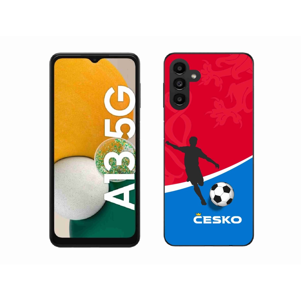 Gelový kryt mmCase na Samsung Galaxy A13 5G - fotbal Česko